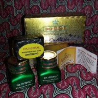Jual Dr. Herbal Whitening Cream Set siang, malam dan sabun sdh Bpom Murah