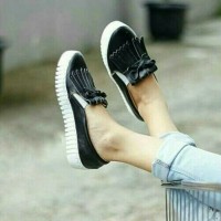 SALE SEPATU FLAT YALE BLACK BUKAN YONGKI ZARA FLADEO