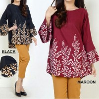 Jual oversized blouse talisa motif Murah