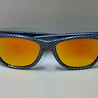 Original kacamata Oakley Frogskins custom carbon frame lensa fire