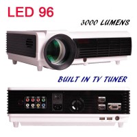 New Projector LED 96 With TV Tuner 3000 Lumens