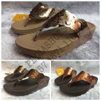Jual Sandal Jepit Wanita Fitflop Flora Metallic GROSIR dan ECERAN T1310 Murah