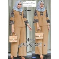 NCR-Setelan Baju Muslim Wanita Terbaru- Set Vina Maroon