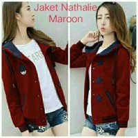Jual READY JAKET NATHALIA 5 Warna (Navy,Hitam, maroon,putih,merah) Murah
