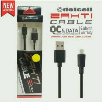 Jual Delcell Zaxti Quick Charging 3A Charger and Data Cable 80cm Murah