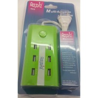 Adaptor Charger 6 Port USB 10A 50watt - Saklar For IPhone & Samsung