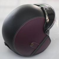 Helm Bogo Kulit Original Ungu Hitam New Edition Bagus Ori The Best
