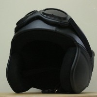 Helm Bogo Kulit Kacamata Goggle Hitam Tempo Dulu Lucu Bagus