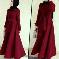 Jual EXLUSIVE Long Coat Lotto Abudhabi Maroon MURAH MERIAH Murah