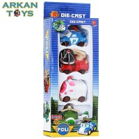 Mainan Die Cast Robocar Poli Seri Isi 4 -Koleksi Diecast Murah
