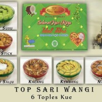Jual PARCEL KUE TERMURAH ISI 6 TOPLES paket kue lebaran 1 pa Berkualitas Murah