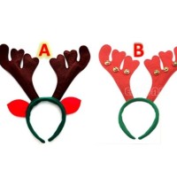 Jual Bando Natal Tanduk Rusa Kuping Merah Bell Lonceng Merry Christmast eve Murah