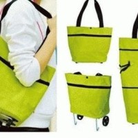Jual Foldable Shopping Trolley Bag - Tas Trolly belanja bisa di lipat Murah