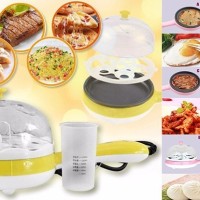 Jual diskon ELECTRIC FRYING PAN MULTI FUCTION EGG BOILER STEAMER Murah