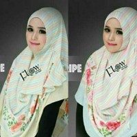 Jilbab Instan Flow Stripe Terbaru dan Eksklusif
