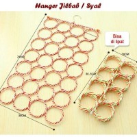 Jual Hanger Bulat Lipat Ring Hijab Jilbab Kerudung Gantungan Dasi Syal Baju Murah