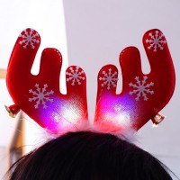 Jual Bando Rusa Natal Unik LED Nyala Lampu Aksesoris Pesta Kristen Tanduk K Murah