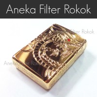 Jual Zippo Original Asian Dragon Gold Plated Murah