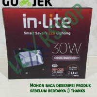 Lampu Sorot LED Inlite 30W Outdoor / Taman / Tembak / Billboard Rumah