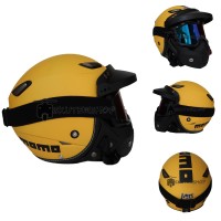 Helm JPN Momo Goggle Mask Retro JapStyle Shark Raw Rainbow + Pet