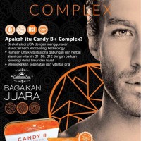 Jual Trial Pack Suplemen Vitamin Herbal Kejantan Pria CANDY B+ Complex Murah
