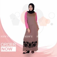 Busana Muslim Wanita Long Dress Maxy D KODE DF6429