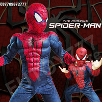 Jual Baju kostum anak Spiderman Spider man superhero super hero ulang tahun Murah