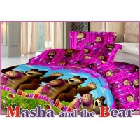 Jual Bedcover set sprei flat Fata signature marsha n the bear uk.120 x 200 Murah