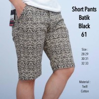 jual celana pendek pria bagus motif batik