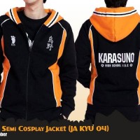 Jual Jaket Anime Haikyuu Karasuno Semi Cosplay Jacket Hoodie (JA KYU 04) Murah