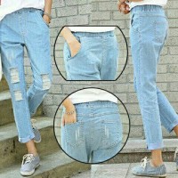 Jual Sr# baggy jeans*celana jeans wanita*celana jeans sobek*murah*sale Murah
