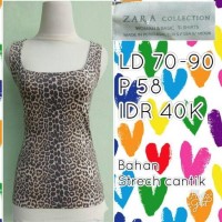 Jual tanktop zara soft leopard cantikk Murah