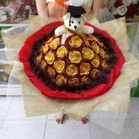 Jual Buket Bucket Bunga Boneka Bear Florist Kado Ultah Ulangtahun Wisuda Murah