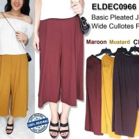 Jual Baju Branded Murah El de Couture Basic Pleated Jersey Wide Cullotes Murah