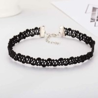 Jual Kalung Cantik Dan Manis Choker A1 Necklace Vintage Black Lac T2909 Murah