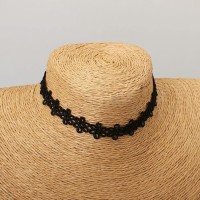 Jual Kalung Cantik & Manis Choker A26 Black Lace Pendant Vintage T2909 Murah