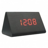 Jual LED Digital Wood Clock JK 828 Black Murah