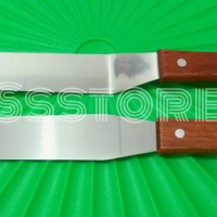 Spatula Besi Besar 10' Spatula Lurus Bengkok butter cream