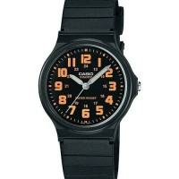 Jual Jam Tangan Pria Wanita Casio MQ-71 Ori MQ71 Hitam list Orange Murah