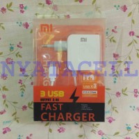 Jual Charger Xiaomi 3 Port USB Adapter 4 In 1 3.4A - Plus Data Cabl Murah