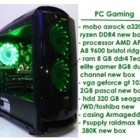 Jual PC Gaming - AMD APU A8 9600 bristol ridge 10 compute core-G4560 killer Murah