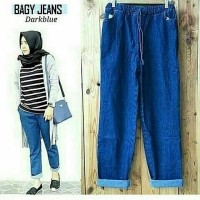 Jual BEST SELLER bawahan celana panjang wanita baggy jeans murah Murah