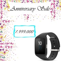 Jual Promo Sony SWR50 Smartwatch 3 Rubber Strap Hitam Murah