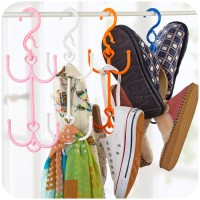 Jual Gantungan Sepatu Sandal 4 Kait Multifungsi/ Rotatable Shoes Dryer Murah