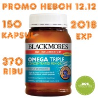 Jual Blackmores Omega Triple Concentrated Odourless Fish Oil - 150 kapsul Murah