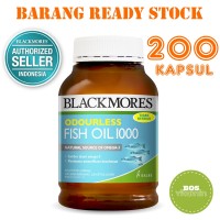 Jual Blackmores Odourless Fish Oil 1000mg BPOM Kalbe - 200 kapsul Murah