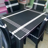Jual Meja makan rotan sistetis, murah Murah