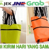 Jual BW002 FOLDABLE TROLLEY BAG 01 / TAS TROLI LIPAT TROLY SHOPPING BAG Murah