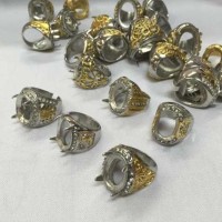 Murah Cangkang Cincin Titanium Kombinasi Import