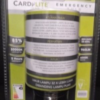 cuci gudang Lampu LED Emergency Bulb Cardilite 12w Otomatis Nyala Tah